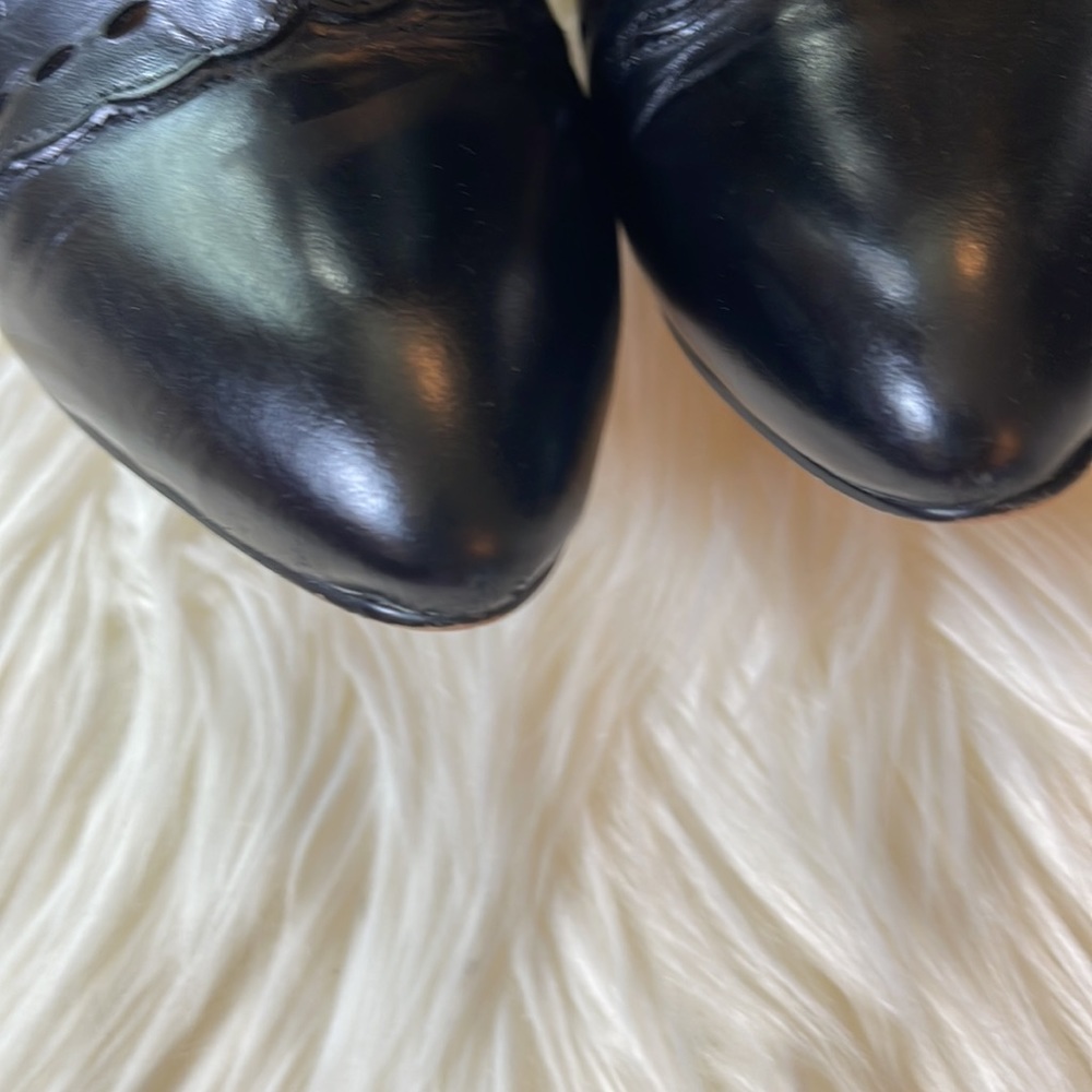 Black Nine West Laser-Cut Bootie - Picture 3 of 10